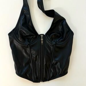 Urban Outfitters black corset top size small. Never worn!